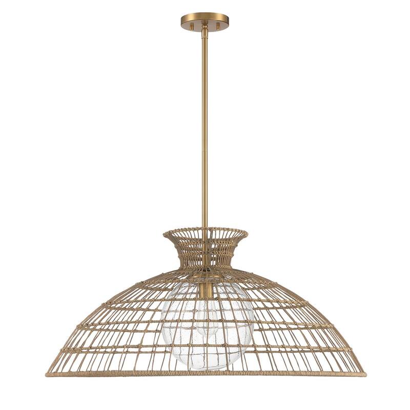 Lanai 1-Light Pendant in Warm Brass - Warm Brass