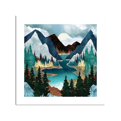 River Vista Fine Art Paper Print by SpaceFrog Designs - Multi