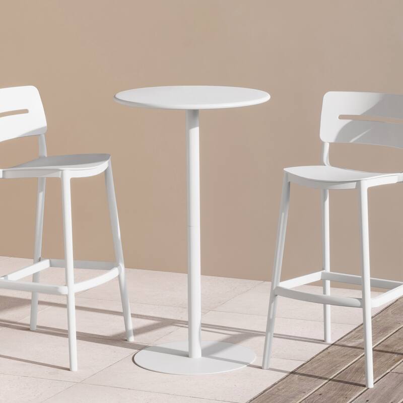 Frond and Form Outdoor Round Bar Table