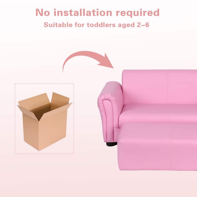 Kids Single PU Sofa