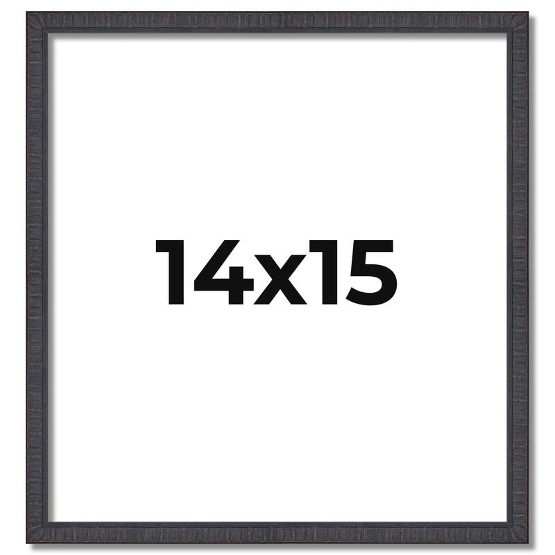 14x15 Frame Brown Solid Wood Picture Frame - Complete Modern Photo
