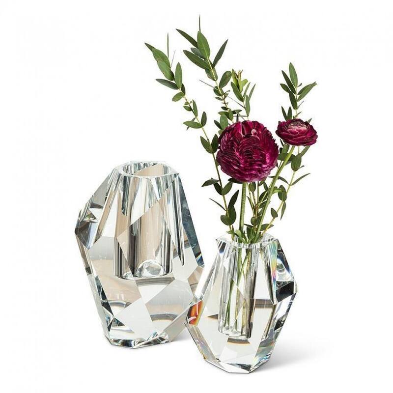 Medium Modern Cut Bud Vase