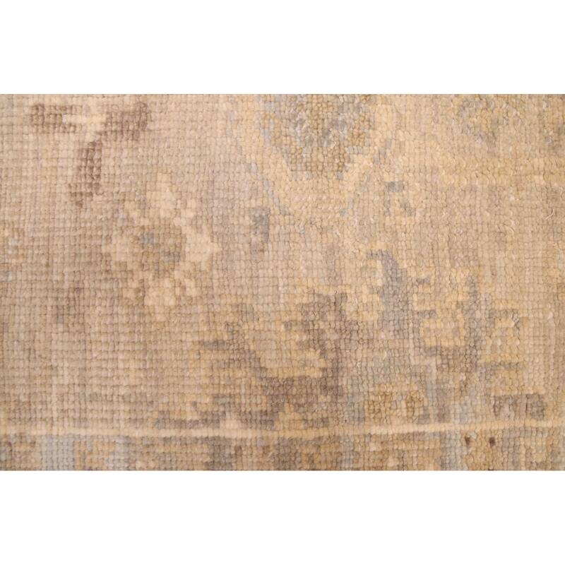 ECARPETGALLERY Hand-knotted Kavya Oushak Light Grey Wool Rug - 5'11 x 8'10