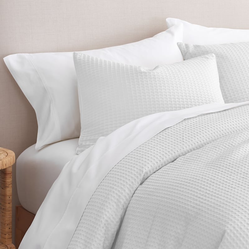 GAIAM® Relax Organic Cotton Waffle 3pc Comforter Set