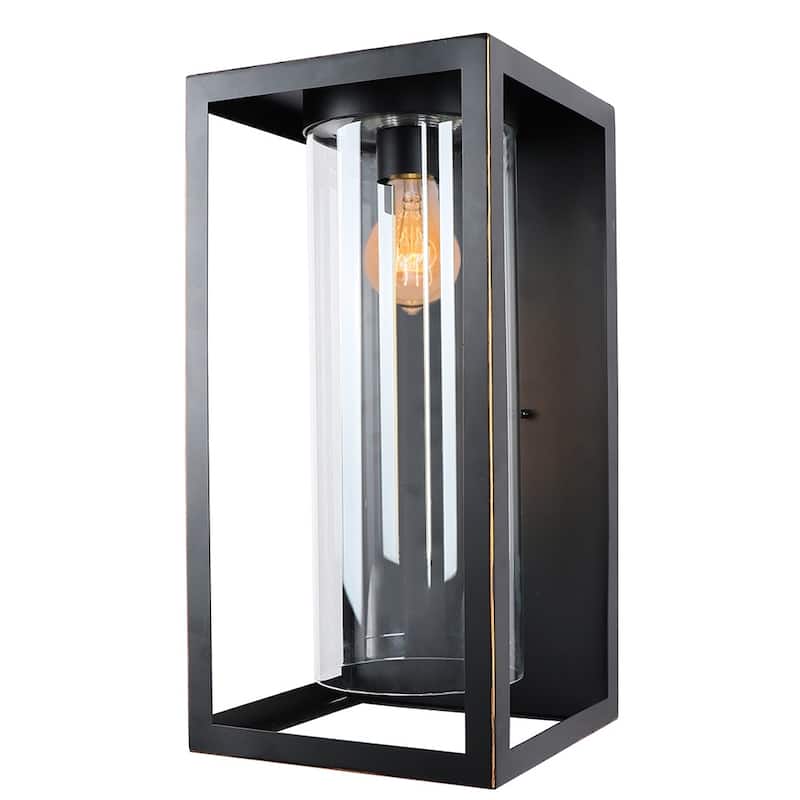 1 Light Outdoor Wall Lantern in Imperial Black