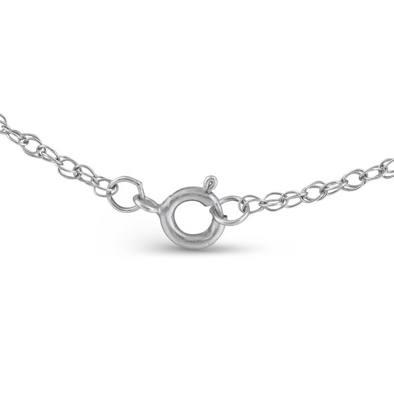 1 Ct Diamond 4-Stone Pendant White Gold EX3 Lab Grown Necklace