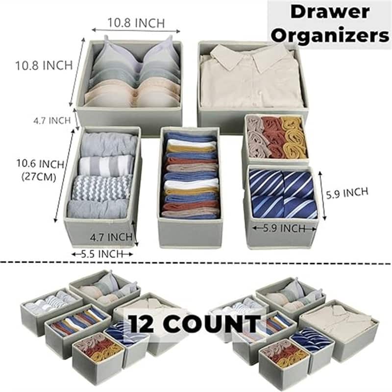 Foldable Clothes Drawer Organizer for Underwear