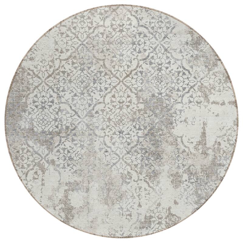 HomeRoots Floral Transitional Rectangle Outdoor Rug