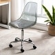 preview thumbnail 8 of 62, Acrylic Swivel adjustable height Armless Home office Rolling Chair Black