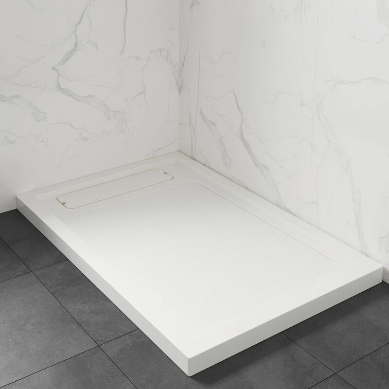 OVE DECORS Adena White Shower Base 60x36 in white