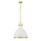 preview thumbnail 7 of 6, Minka Lavery 3932 Lynk 17" Wide Pendant with Etched Opal Glass Shade