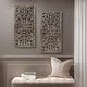 preview thumbnail 5 of 55, Madison Park Botanical Panel Distressed Carved Wood Wall Decor (Set of 2)