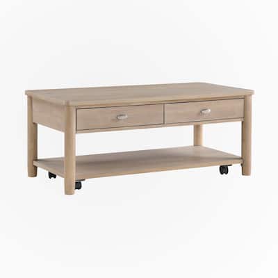 Natural Finish 1pc Cocktail Table