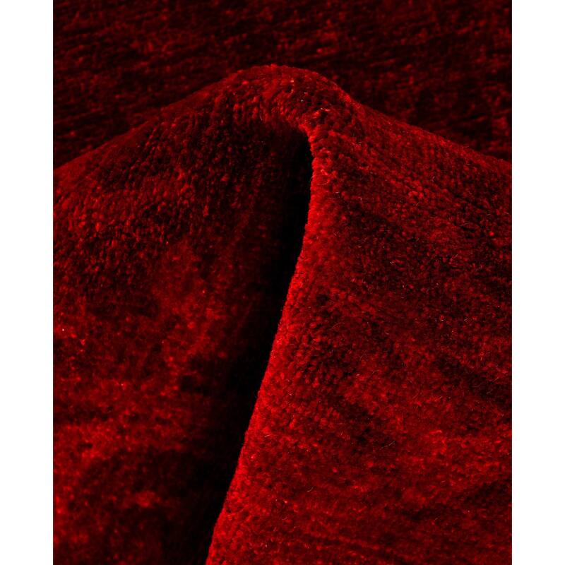 Overdyed One-of-a-Kind Hand-Knotted Area Rug - Red - 3' 1" x 5' 0"