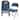 Elama 4 Piece Metal Folding Chair with 2.2 Inch Padded Seats in Dark Blue