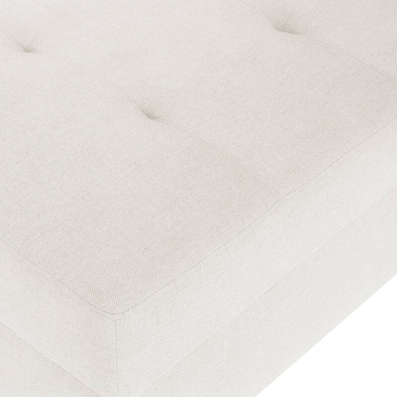 Tiernan Tufted Fabric Ottoman by Christopher Knight Home