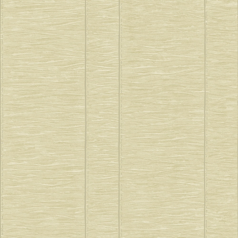 Galerie Wallcoverings Palazzo 2 Collection Pleated Stripe Vinyl on Non-woven Matte Wallpaper Roll
