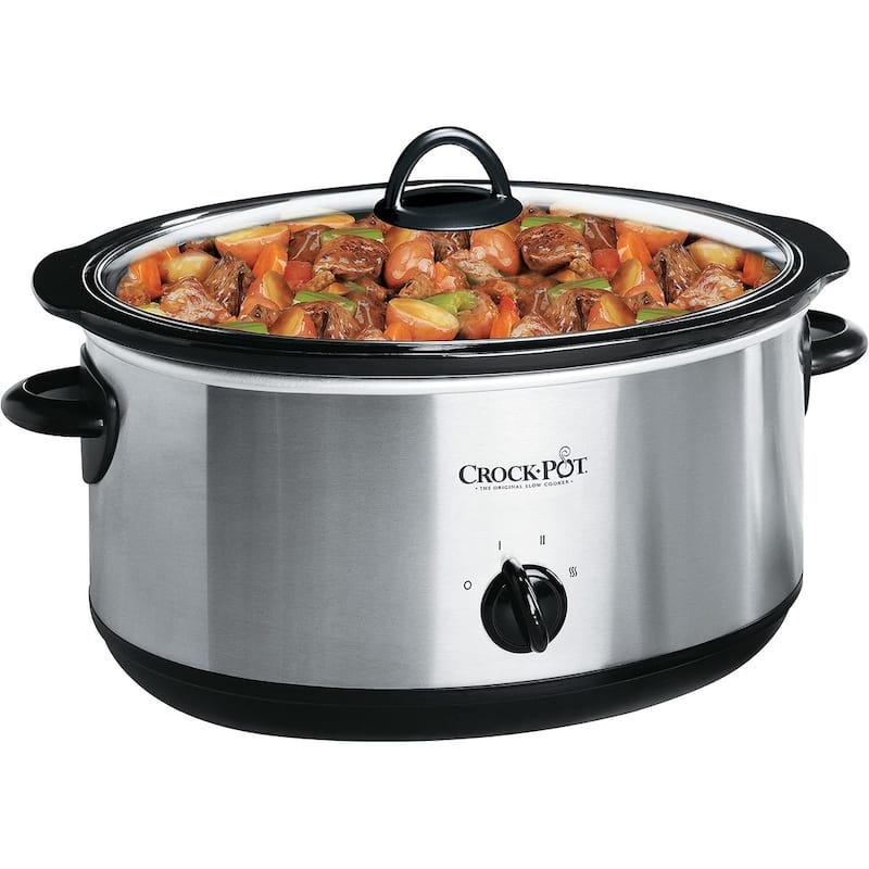 Crock-Pot 8 Qt Slow Cooker with Dipper, Stainless Steel