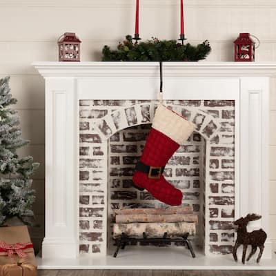 Chenille Christmas Boot Stocking 12x20 - Stocking 12x20