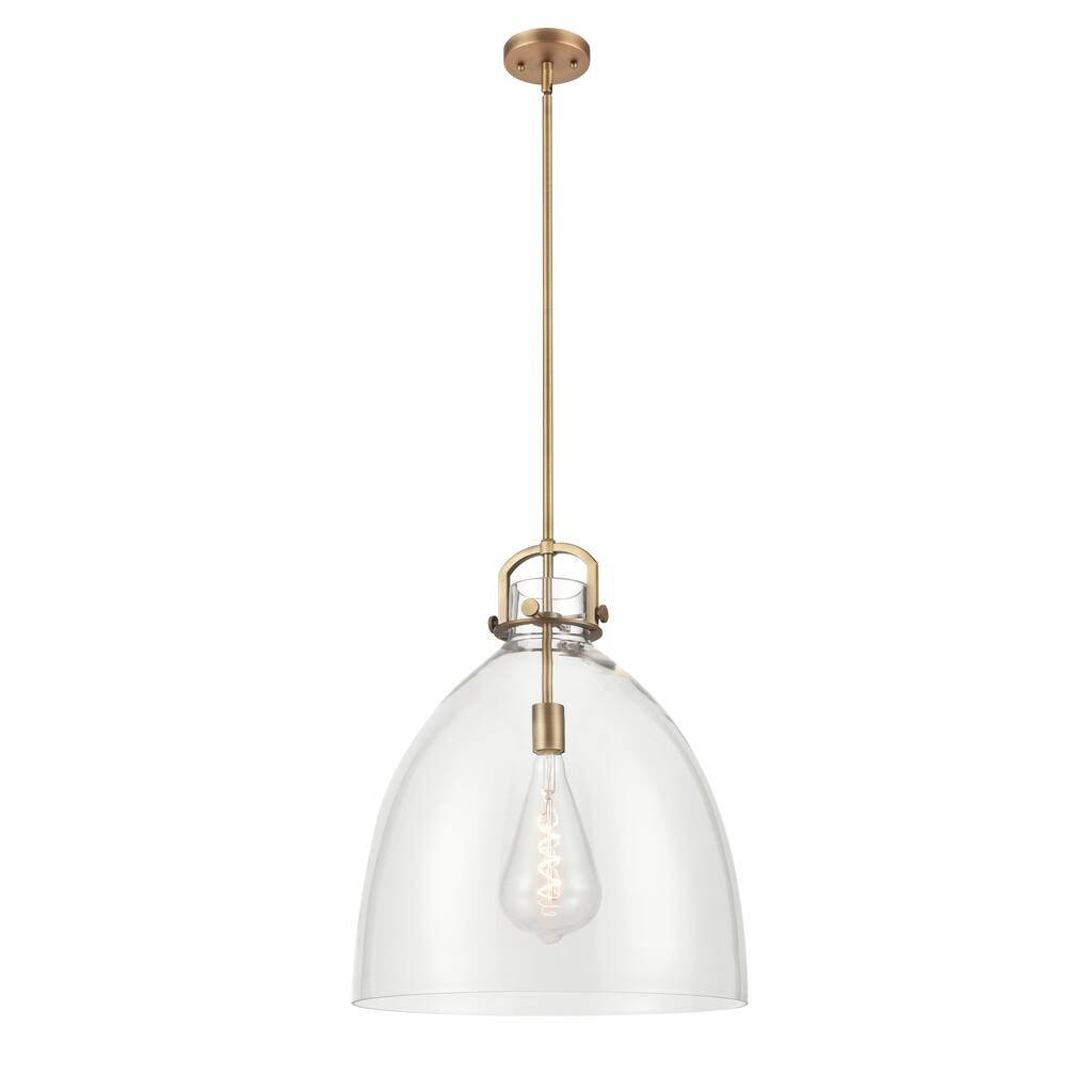 Innovations Lighting Newton Bell - 1 Light 18" Stem Hung Pendant