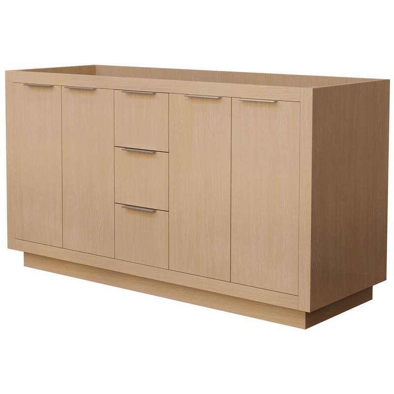 Wyndham Collection Maroni 60" Double Free Standing Vanity Cabinet Only