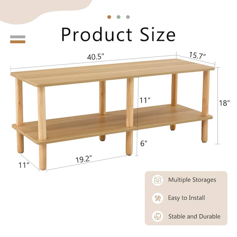 Modern 2-Tier TV Stand for Living Room Furniture