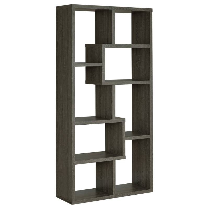 Theo 71-inch 8-compartment Wood Bookshelf