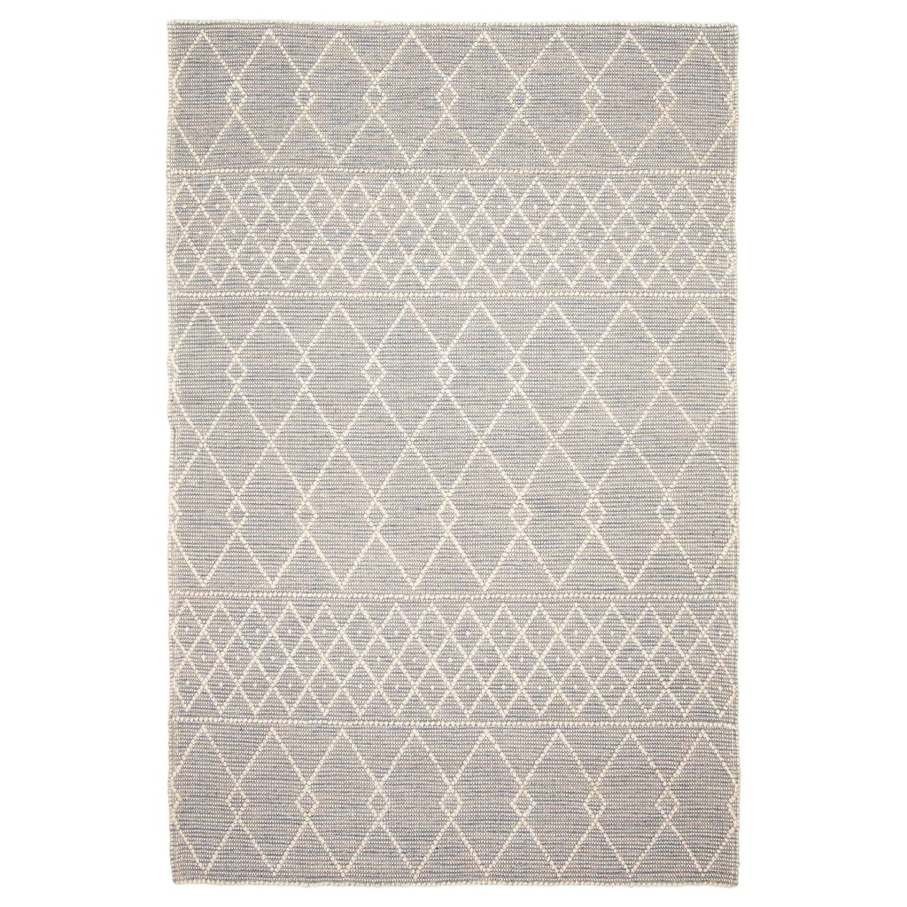 ECARPETGALLERY Braid weave Sienna Grey Wool Rug - 5'11 x 8'11