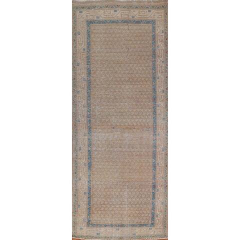 Distressed Bokhara Persian Wool Area Rug Hand-knotted Foyer Carpet - 3'6" x 6'10"