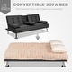 preview thumbnail 3 of 26, Homall Futon Sofa Bed Convertible Lounge Couch Sofa with Cupholders & Pillows