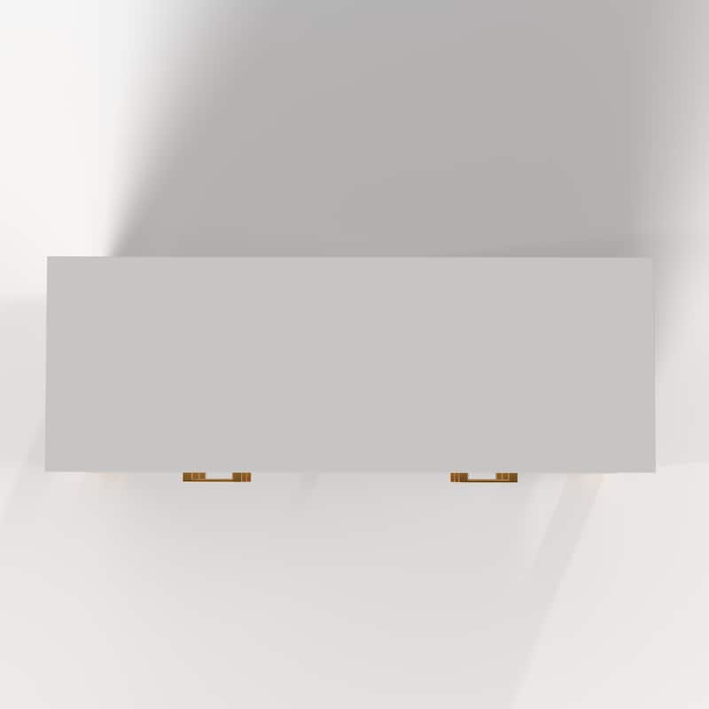 6-Drawer Double Dresser with Metal Handles & Solid Wood Legs, Kids Bedroom Storage Organizer