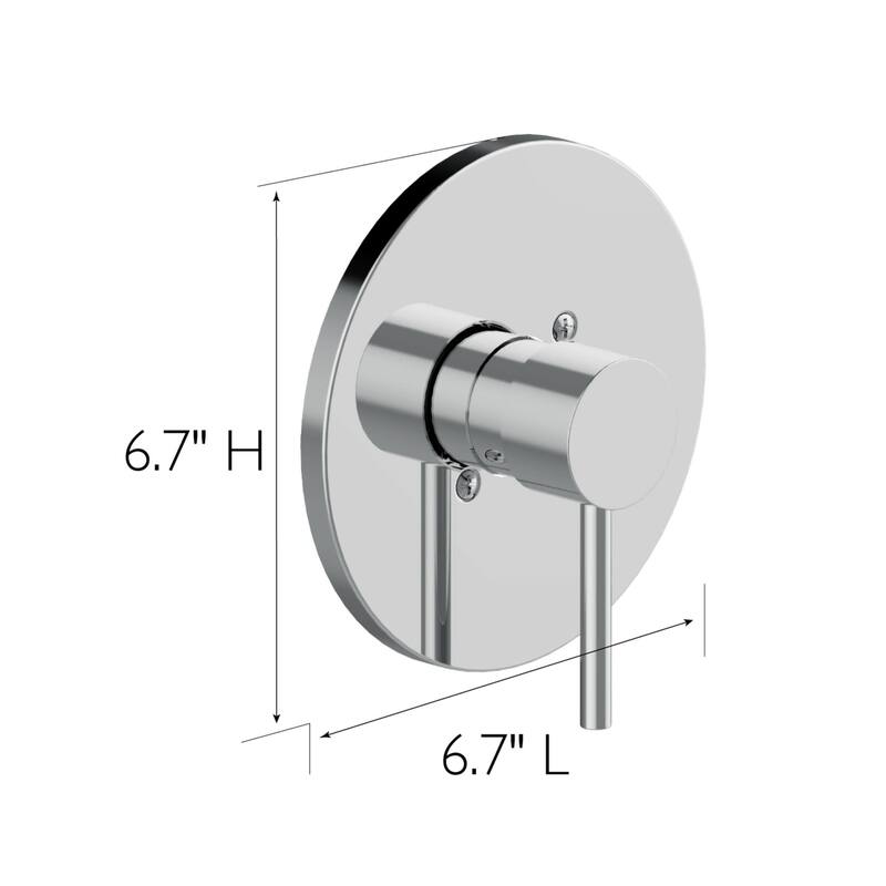 Design House 594333 Eastport II Pressure Balanced Valve Trim Only with - Polished Chrome
