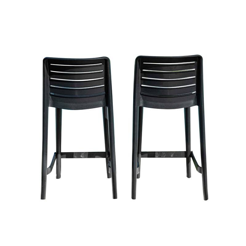 Leva Set of 2 Barstools - Anthracite