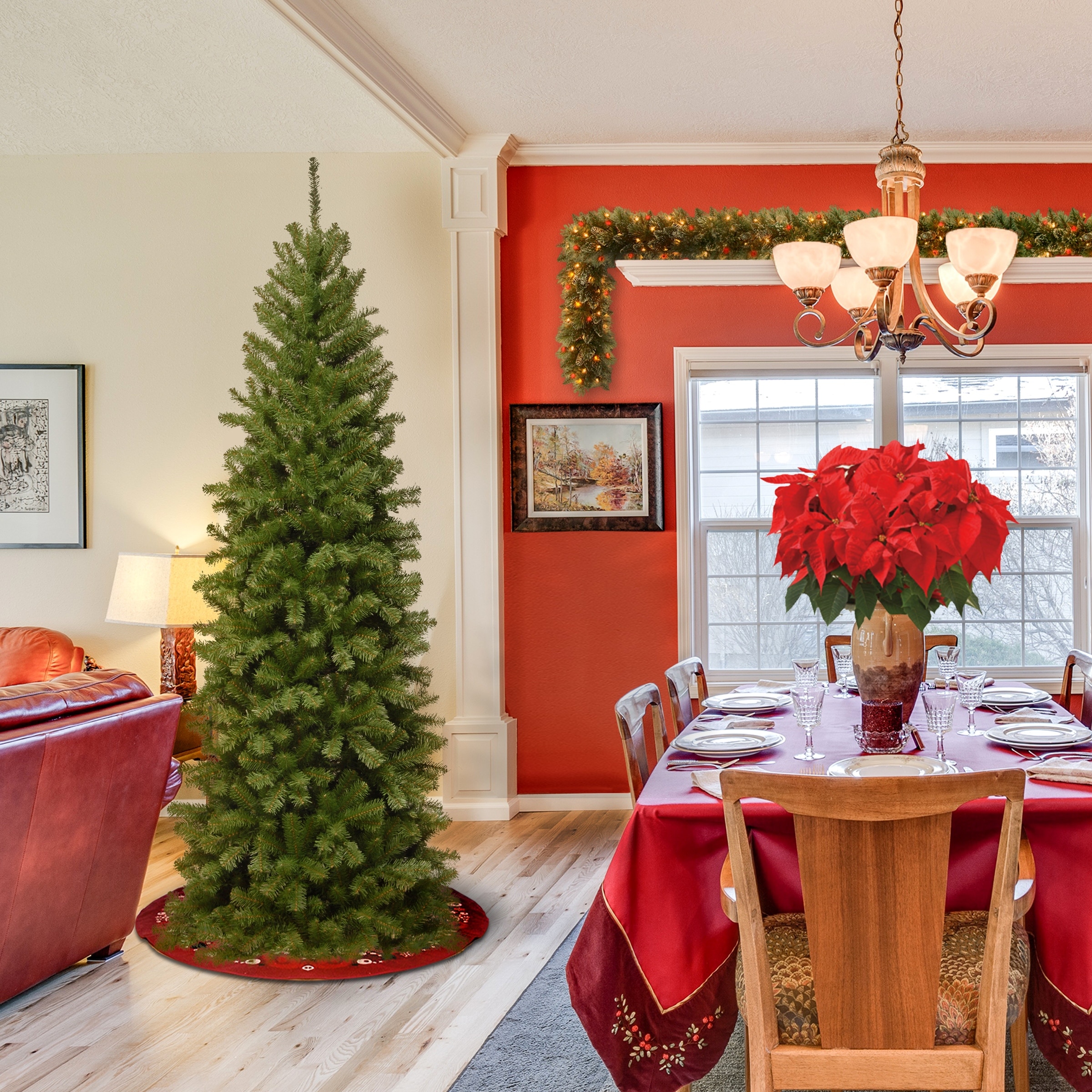 National Tree Company 7 ft. North Valley Spruce Pencil Slim Tree - 7 Foot