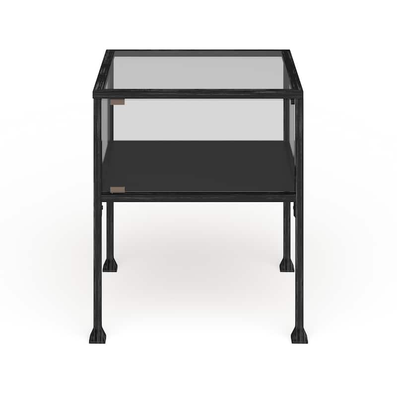 SEI Furniture Glenn Glass Display/ Terrarium Side Table