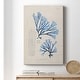 preview thumbnail 6 of 7, Blue Marine Algae V Premium Gallery Wrapped Canvas - Ready to Hang