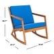 preview thumbnail 53 of 89, SAFAVIEH Outdoor Patio Furniture Vernon Rocking Chair w/ Cushion - 25.6" W x 37.7" D x 30.7" H