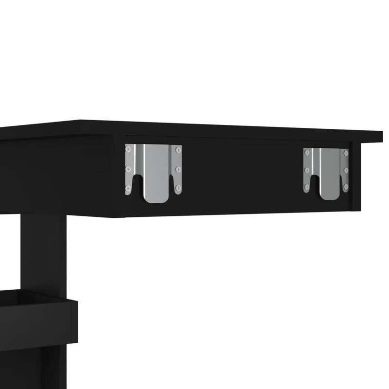 vidaXL Wall Bar Table Kitchen Bar Dining Table Computer Desk Engineered Wood - 40.2" x 17.7" x 40.7"