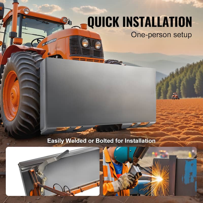 Skid Steer Attachment Plate with Deere, Kubota, Bobcat, Mahindra Skid Steers and Tractors