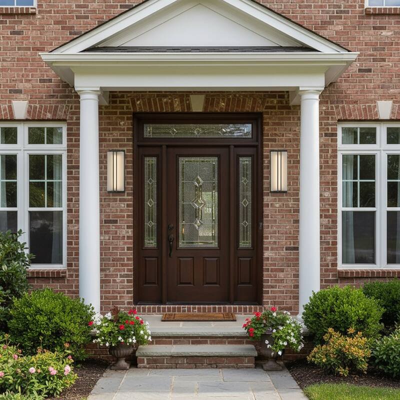 Artcraft Sausalito - Vertical Stripes LED Outdoor Wall Light - Black