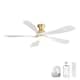 Option Gold With White Wood Blades