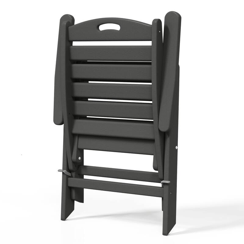 Laguna 7-Piece Rectangular Table Folding Highback Chair Dining Set