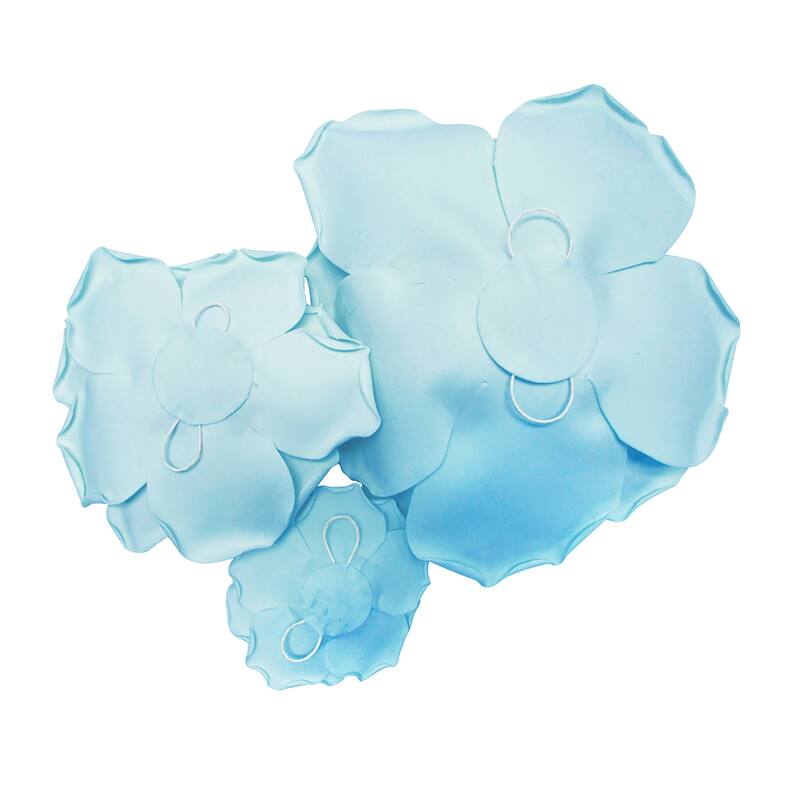 Set of 3 Large Foam Rose Flower Wall Decor Backdrop Art Crafts