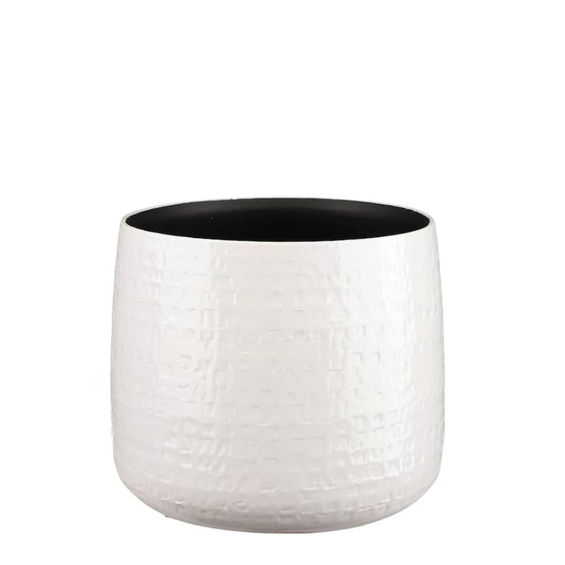 Floyd Pot Round White 11"Dia x 9.25"H -ST - White
