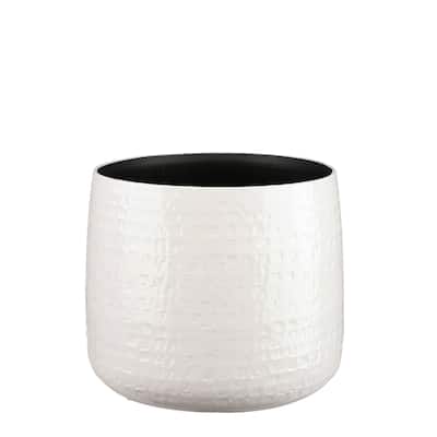 Floyd Pot Round White 11"Dia x 9.25"H -ST - White