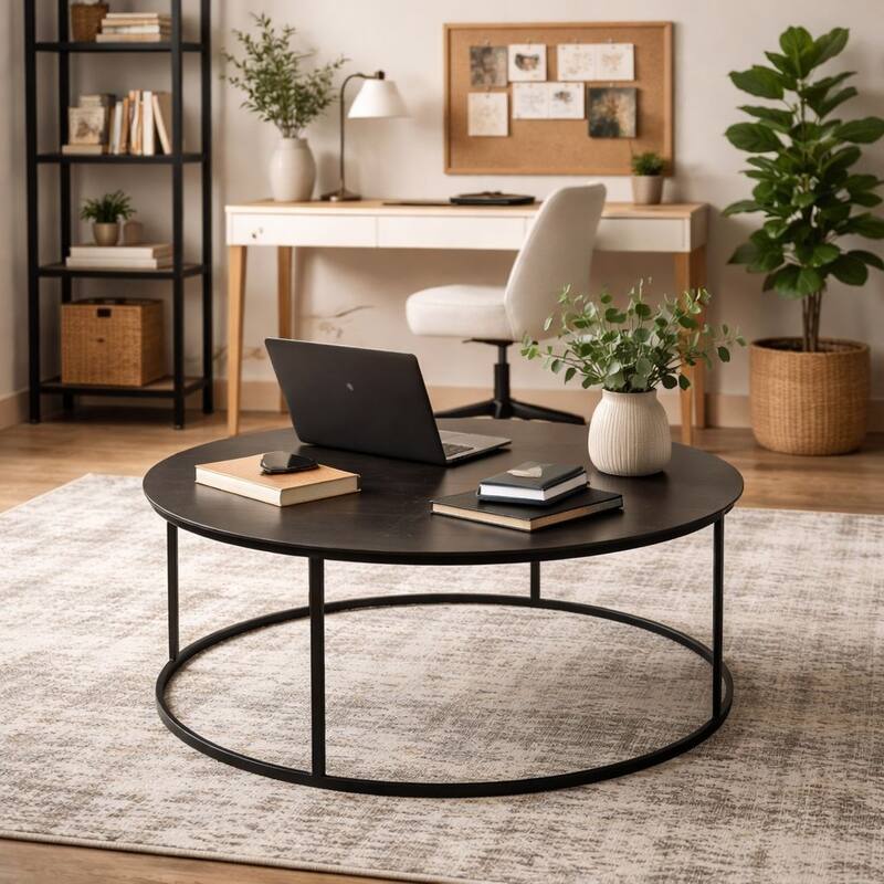 Robertson Round Metal Coffee Table