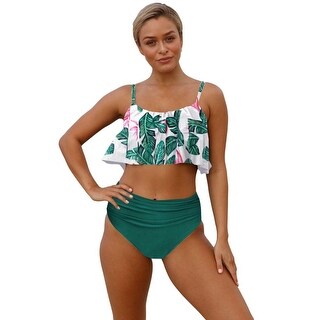 green two piece swimsuit