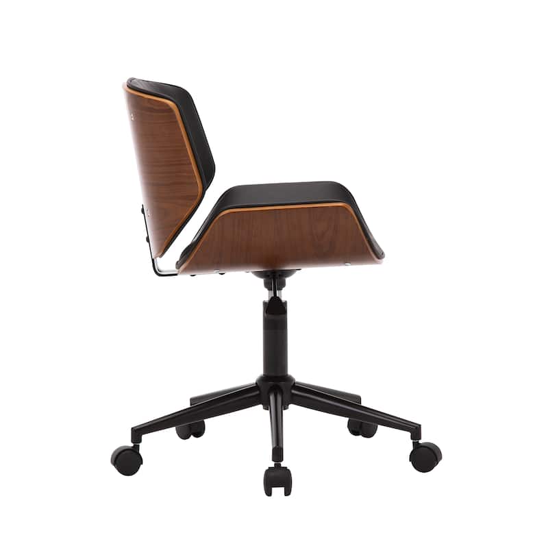 Porthos Home Niam Faux Leather Mid-Century Office Chair