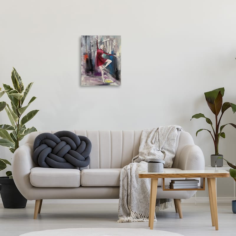 Stupell Ballet on City Street Canvas Wall Art Design By Lucille Lee
