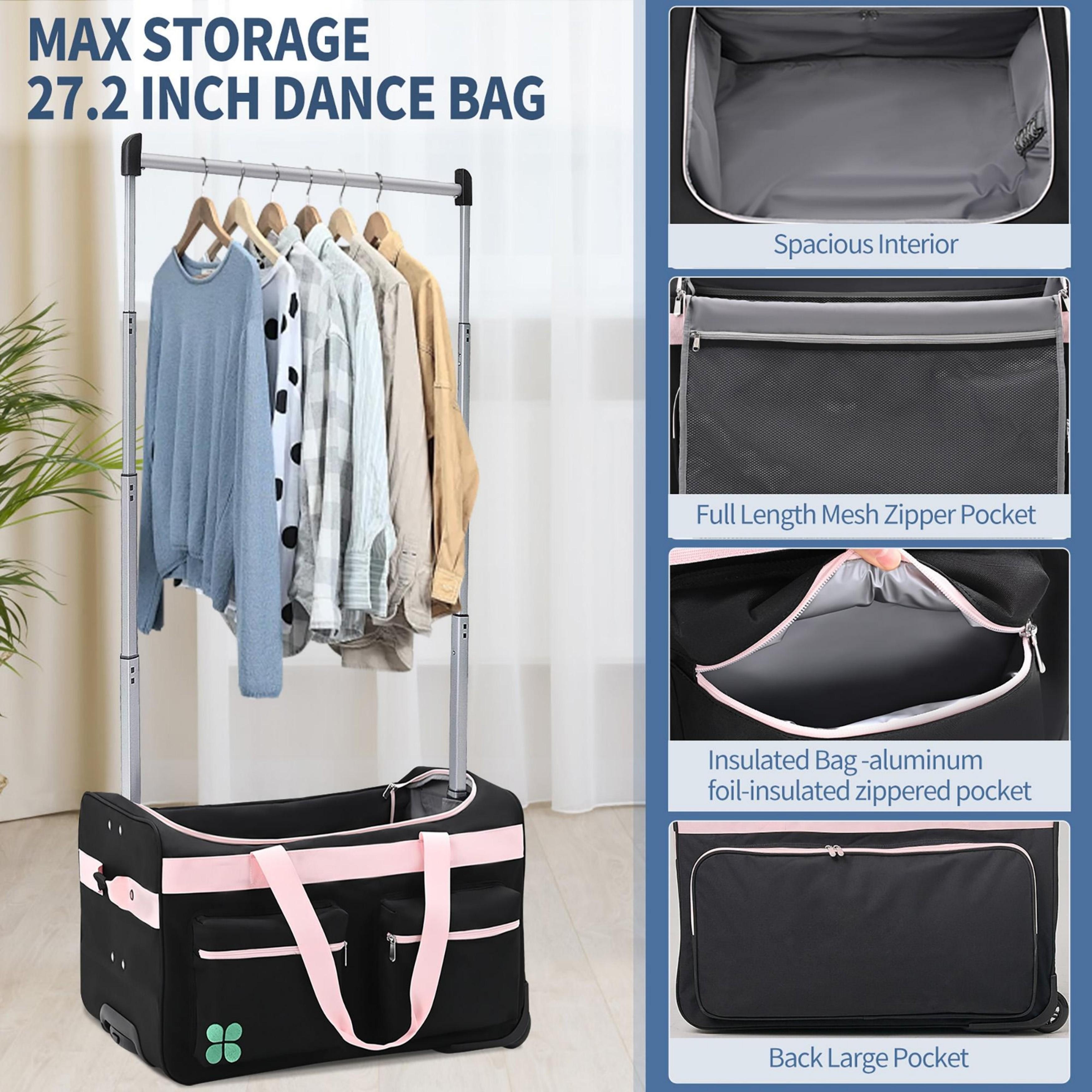 Dance bag with clothes rack online